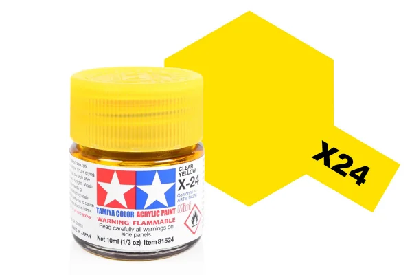 Tamiya Acrylic Mini Paints X-24 Clear Yellow