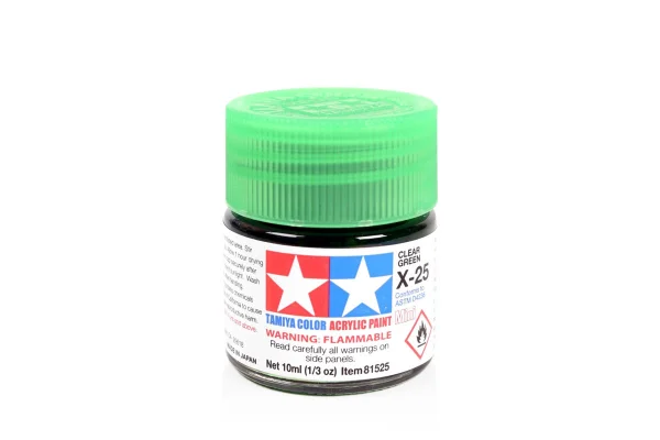Tamiya Acrylic Mini Paints X-25 Clear Green