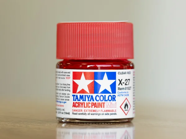 Tamiya Acrylic Mini Paints X-27 Clear Red