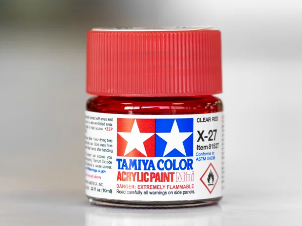 Tamiya Acrylic Mini Paints X-27 Clear Red