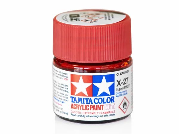 Tamiya Acrylic Mini Paints X-27 Clear Red