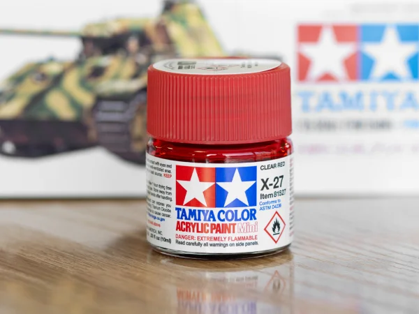 Tamiya Acrylic Mini Paints X-27 Clear Red