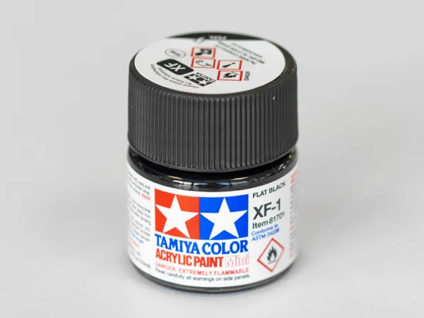 Tamiya Acrylic Mini Paints XF-1 Flat Black