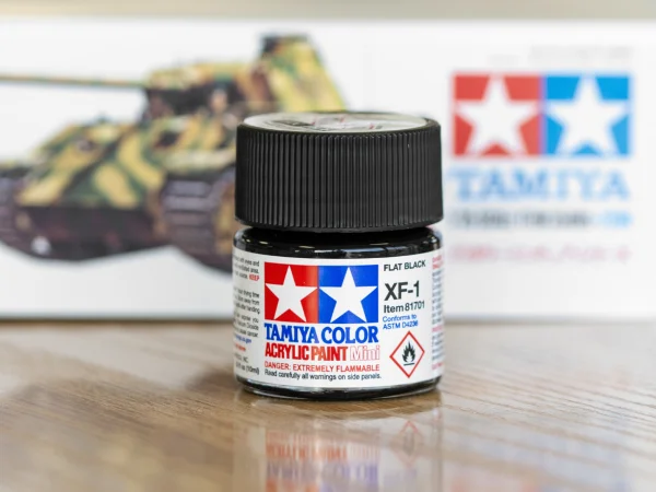 Tamiya Acrylic Mini Paints XF-1 Flat Black