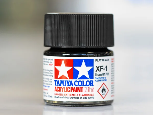Tamiya Acrylic Mini Paints XF-1 Flat Black