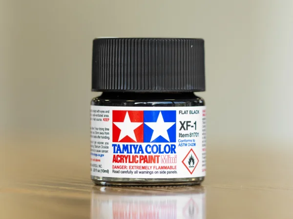 Tamiya Acrylic Mini Paints XF-1 Flat Black