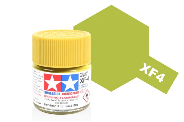 Tamiya Acrylic Mini Paints XF-4 Yellow Green