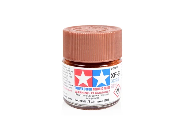 Tamiya Acrylic Mini Paints XF-6 Copper