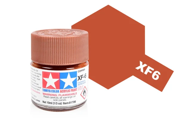 Tamiya Acrylic Mini Paints XF-6 Copper