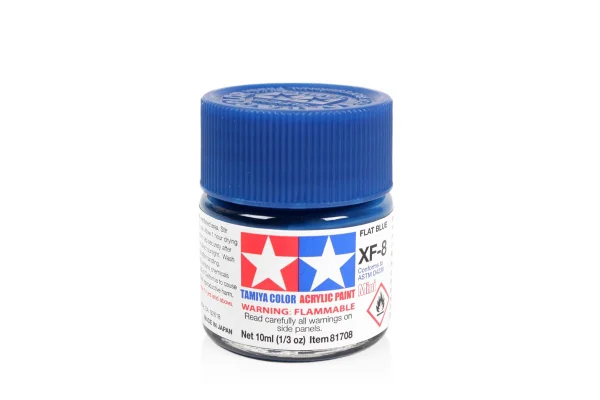 Tamiya Acrylic Mini Paints XF-8 Flat Blue