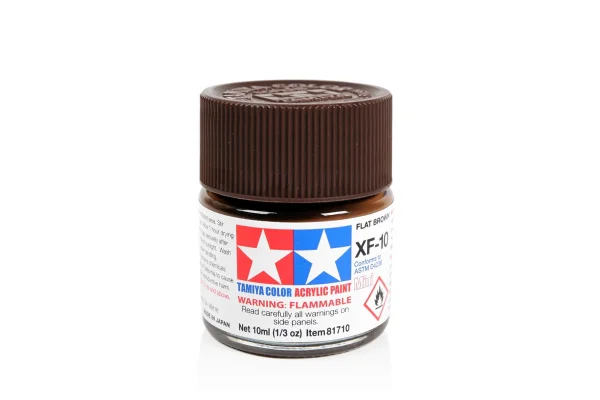 Tamiya Acrylic Mini Paints XF-10 Flat Brown