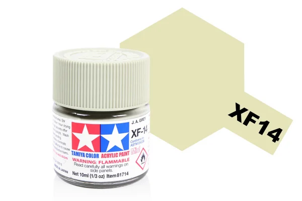 Tamiya Acrylic Mini Paints XF-14 J.A. Grey