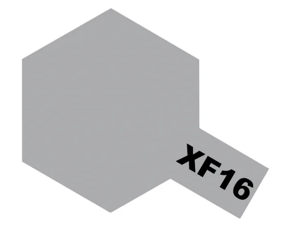 Tamiya Acrylic Mini Paints XF-16 Flat Aluminium