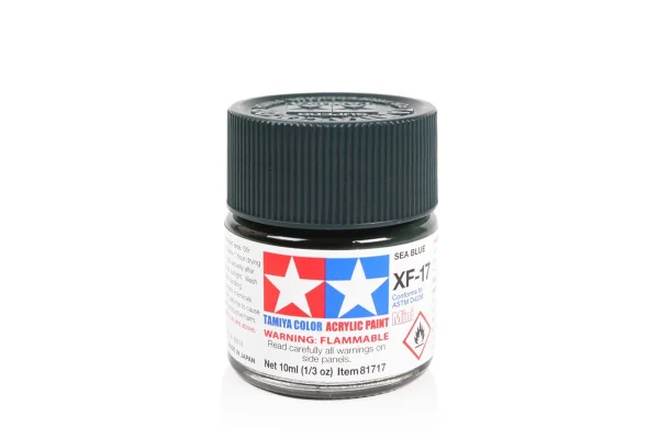 Tamiya Acrylic Mini Paints XF-17 Sea Blue ** CLEARANCE **