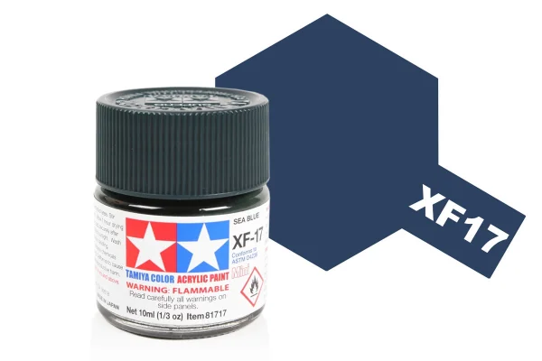 Tamiya Acrylic Mini Paints XF-17 Sea Blue ** CLEARANCE **