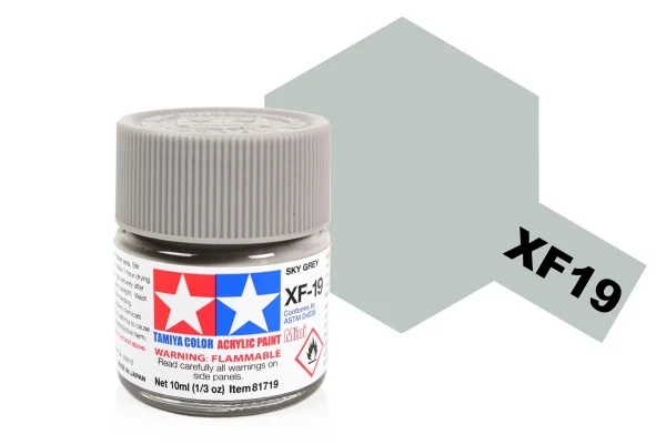 Tamiya Acrylic Mini Paints XF-19 Sky Grey