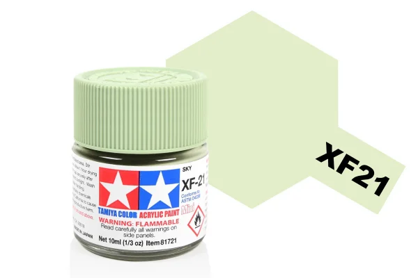 Tamiya Acrylic Mini Paints XF-21 Sky ** CLEARANCE **