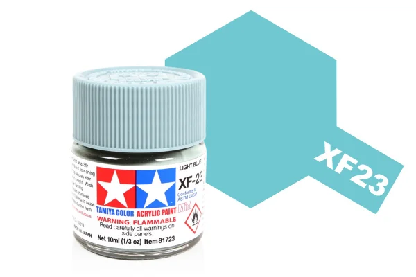 Tamiya Acrylic Mini Paints XF-23 Light Blue