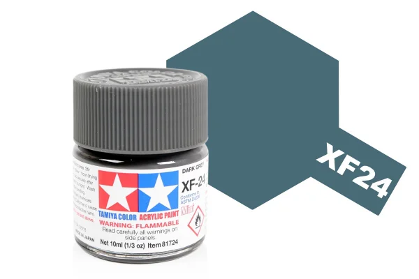 Tamiya Acrylic Mini Paints XF-24 Dark Grey