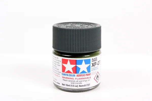 Tamiya Acrylic Mini Paints XF-27 Black Green — image 4 of 4