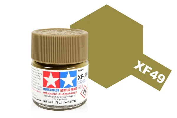 Tamiya Acrylic Mini Paints XF-49 Khaki