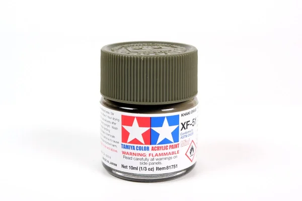 Tamiya Acrylic Mini Paints XF-51 Khaki Drab — image 4 of 4