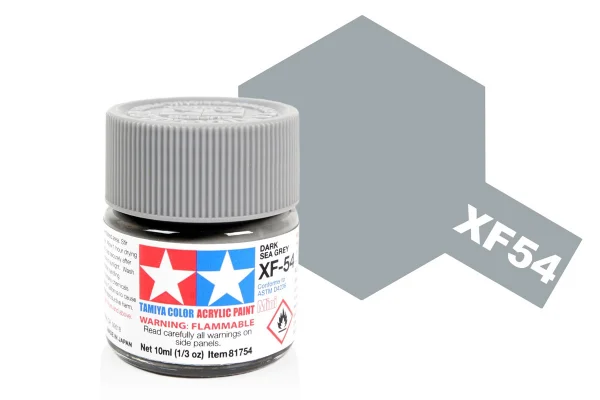 Tamiya Acrylic Mini Paints XF-54 Dark Sea Grey