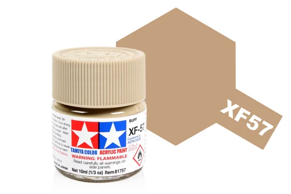 Tamiya Acrylic Mini Paints XF-57 Buff