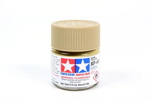Tamiya Acrylic Mini Paints XF-60 Dark Yellow