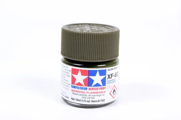 Tamiya Acrylic Mini Paints XF-62 Olive Drab — image 4 of 4