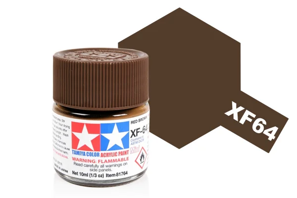 Tamiya Acrylic Mini Paints XF-64 Red Brown