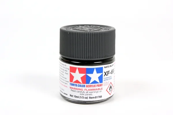 Tamiya Acrylic Mini Paints XF-69 Nato Black