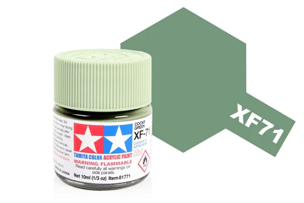 Tamiya Acrylic Mini Paints XF-71 Cockp.Green