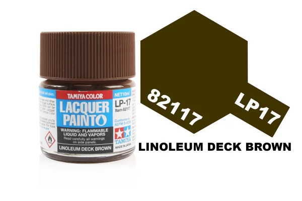 Tamiya Lacquer Paint LP-17 Linoleum Deck Brown ** CLEARANCE **