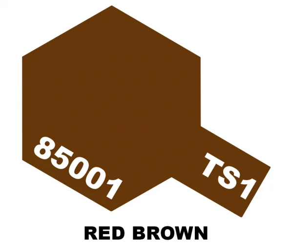 Tamiya Spray Paint TS-1 Red Brown