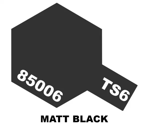 Tamiya Spray Paint TS-6 Matt Black