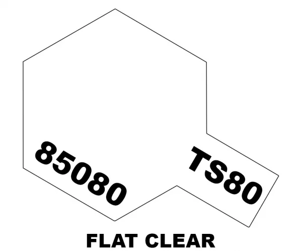 Tamiya Spray Paint TS-80 Flat Clear