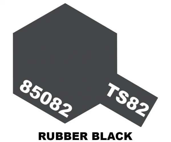 Tamiya Spray Paint TS-82 Rubber Black