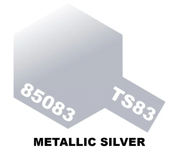 Tamiya Spray Paint TS-83 Metallic Silver — image 3 of 3