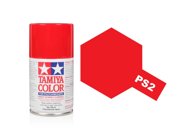 Tamiya Lexan Spray Paint - PS-2 Red