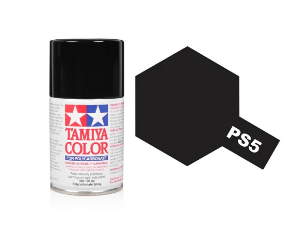 Tamiya Lexan Spray Paint - PS-5 Black