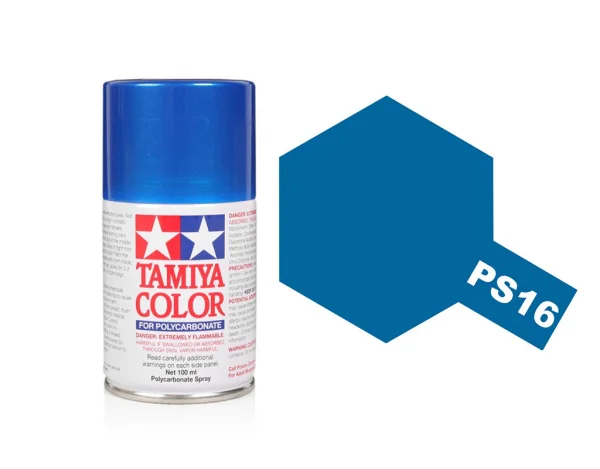 Tamiya Lexan Spray Paint - PS-16 Metallic Blue