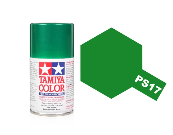 Tamiya Lexan Spray Paint - PS-17 Metallic Green