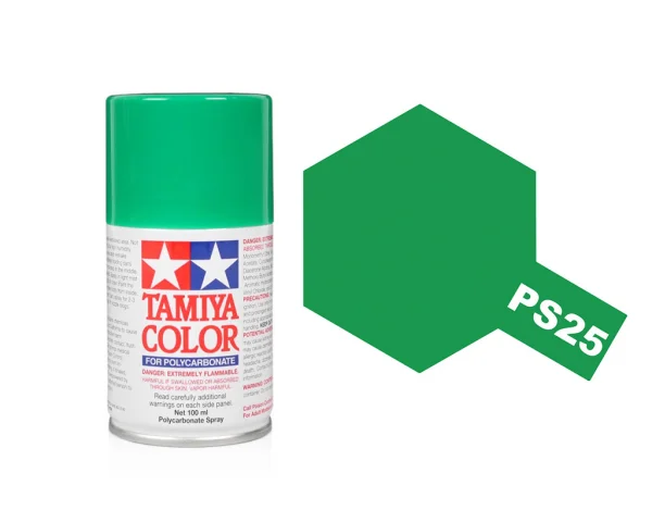 Tamiya Lexan Spray Paint - PS-25 Bright Green — image 4 of 4