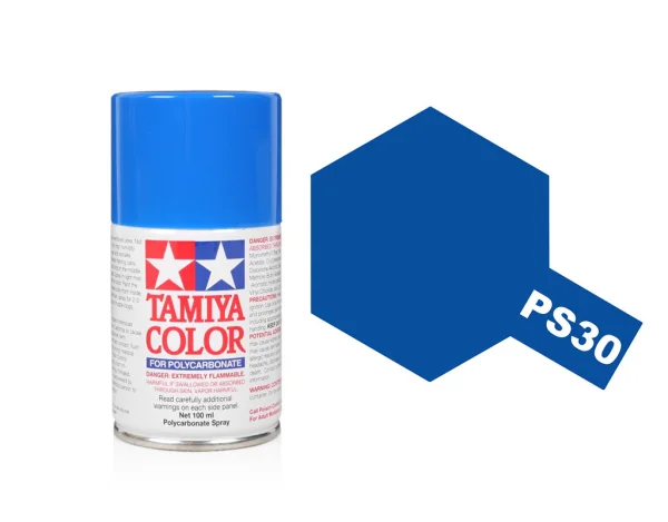 Tamiya Lexan Spray Paint - PS-30 Brilliant Blue