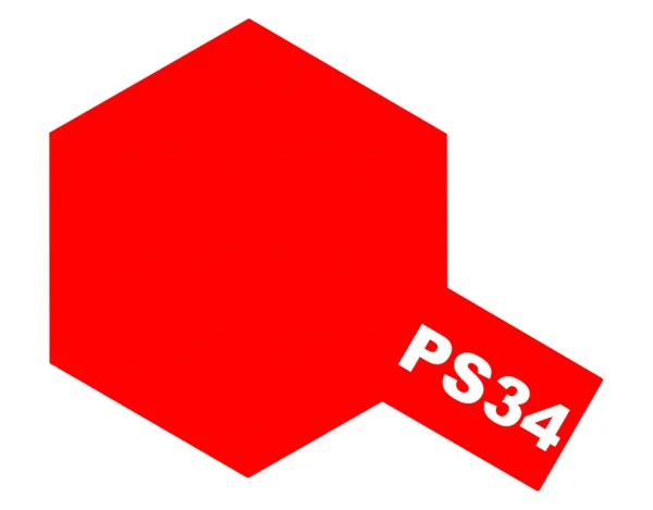 Tamiya Lexan Spray Paint - PS-34 Bright Red