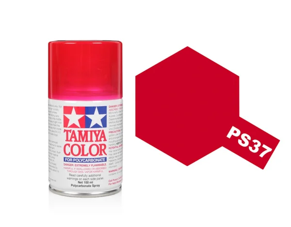 Tamiya Lexan Spray Paint - PS-37 Translucent Red