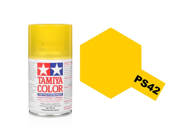 Tamiya Lexan Spray Paint - PS-42 Translucent Yellow Spray