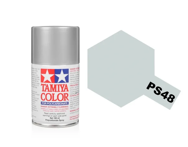 Tamiya Lexan Spray Paint - PS-48 Anodised Silver