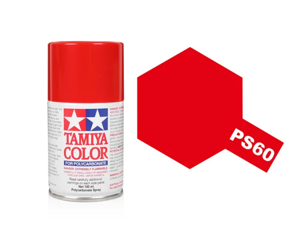 Tamiya Lexan Spray Paint - PS-60 Bright Mica Red — image 4 of 5
